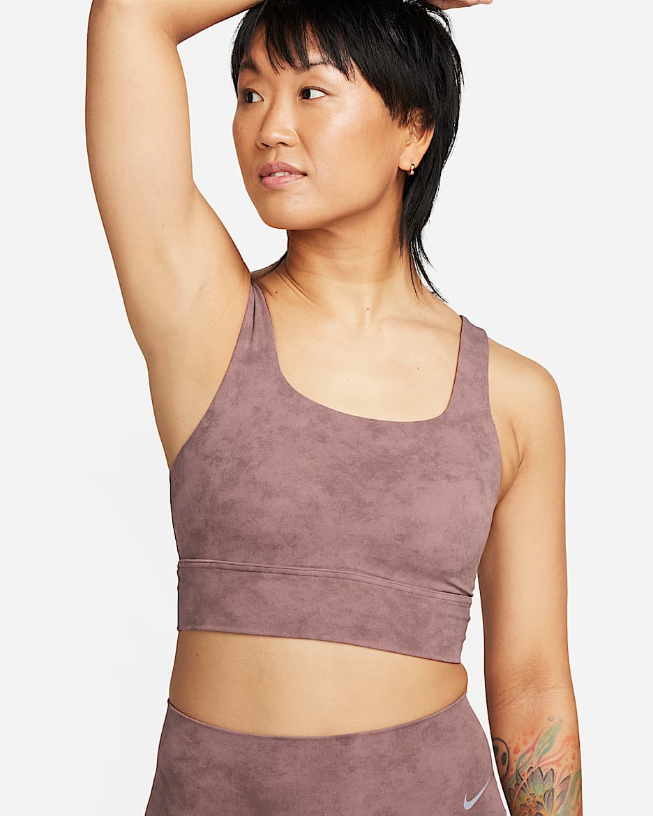 Nike Zenvy Tie-Dye Women's Medium-Support Padded Longline Nike Zenvy Tie-Dye Women's Medium-Support Padded Longline